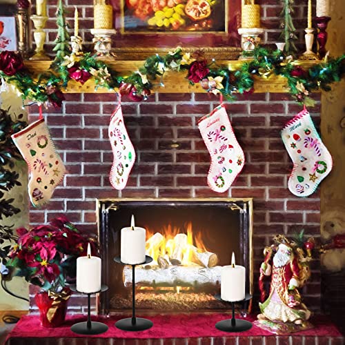 Black Candelabra Candle Holders Set - 2 Sets of 3 Sizes Modern Iron Halloween Decor - Variation of THIS listing