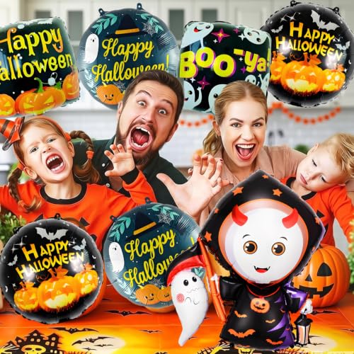 Halloween Balloons Set for Indoor Outdoor Party Decorations - 7 Pcs