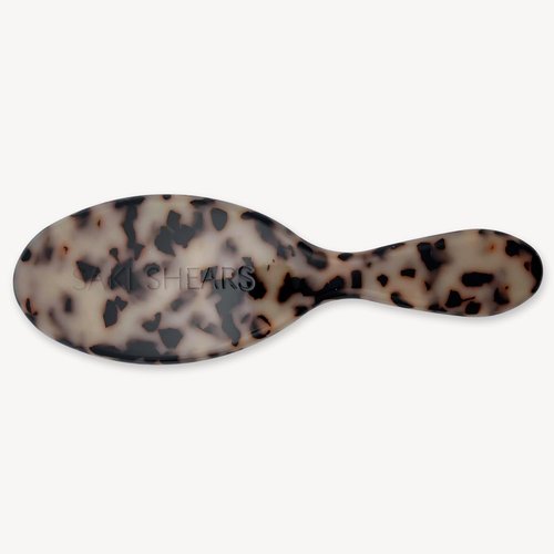 Saki Shears Boar Bristle Brush - Gently Detangles & Softens Normal to Thick Hair | Blonde Tortoise