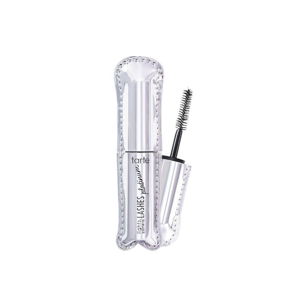 Tarte Lights, Camera, Lashes Platinum Volumizing Mascara - Black Tinted Peptide Formula for Volume & Length, Vegan & Cruelty-Free