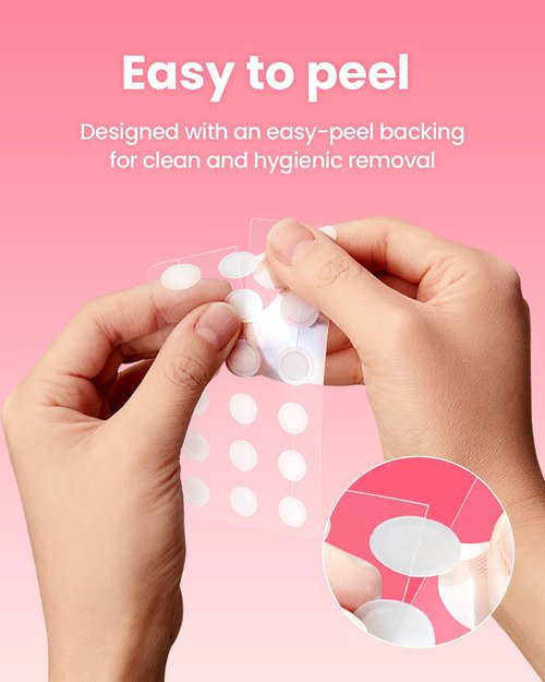 GLAM UP Hydrocolloid Pimple Patches - Invisible, Ultra-Thin Spot Covers for Face & Skin | 36 Count, Vegan-Friendly