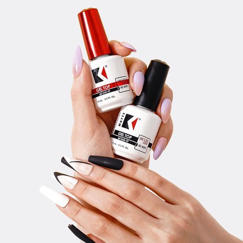 KUPA GelFinity Gel Top Coat - No-Wipe High Gloss Shine, Chip-Resistant Soak-Off Sealer, 0.5 Fl Oz