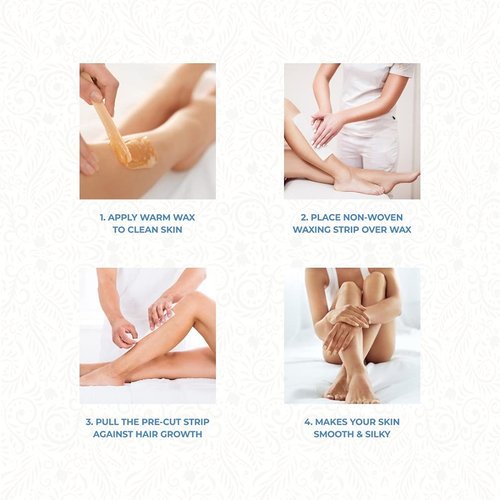 ForPro Professional Collection Non-Woven Epilating Strips, White, Tear-Resistant, Pre-Cut Strips For Hair Removal, 3" W x 9" L, 500-Count