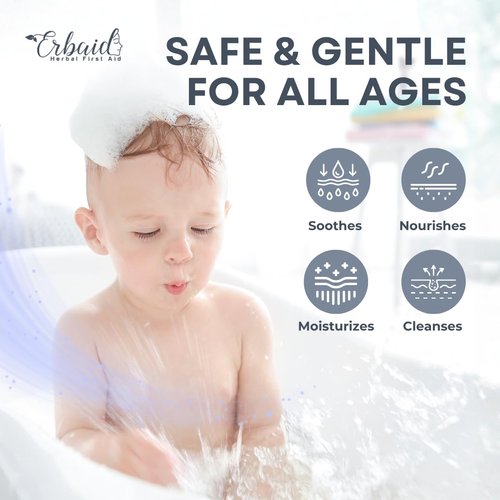 Skiennix Baby Soap - Natural Unscented Goat Milk Bar for Sensitive Skin | Gentle Eczema Relief & Moisturizing Oatmeal Honey - Made in USA