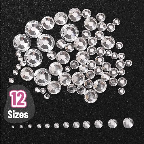Rhinestones 2000 pcs with Tweezer & Picking Pen for DIY Crafts & Nail Art