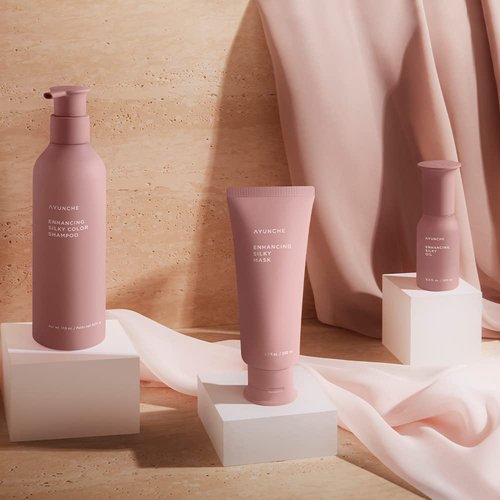 AYUNCHE Enhancing Silky Hair Mask 6.7 fl. oz. (200ml) [For Dyed & Damaged Hair] | Nourishing & Smoothing Deep Conditioner with Camellia Oil | Korean Salon Brand