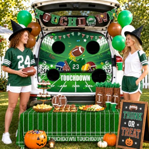 Halloween Car Decorations Kit Football Theme Trunk or Treat Party Supplies