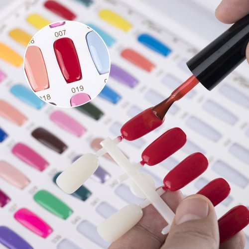 Acycoin2A Professional 216 Nail Colors Chart (Gold)