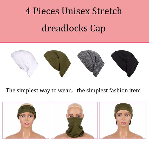Leeven 4 Pieces Sleep Shower Cap