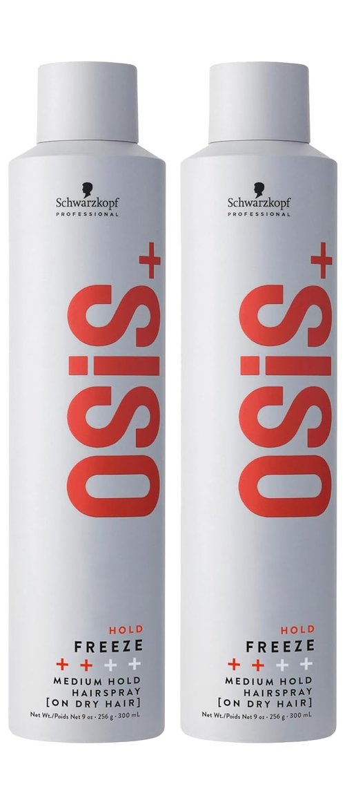 OSiS+ Freeze Hairspray - Medium Hold with Heat and Humidity Protection | 300ml