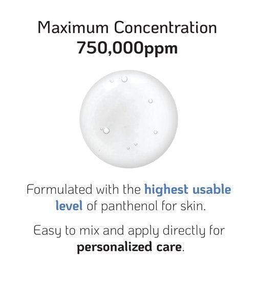 High-Potency Pure D-Panthenol for Intensive Hydration, Calming, and Skin Barrier Recovery with Only a Drop in Your Skincare and Haircare Routine 33g 1Fl Oz