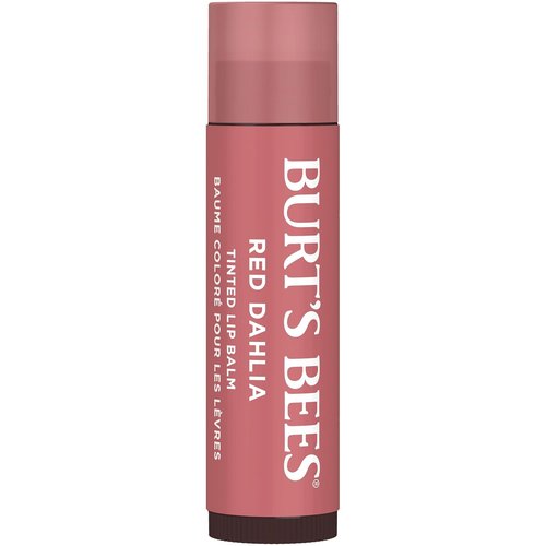 Burt's Bees Lip Tint Balm - Long-Lasting Hydrating Formula with Shea Butter | Fiery Red Dahlia (2-Pack)