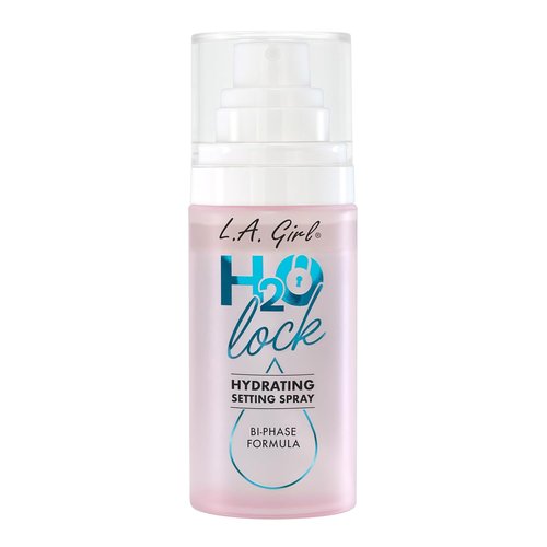 L.A. Girl H2O Lock Setting Spray - Bi-Phase Hydrating Makeup Mist with Aloe Vera & Vitamin E | Long-Lasting Dewy Finish