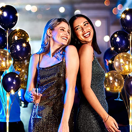 Balloon Column Stand Kit with LED Lights - Blue, 2 Sets for Parties