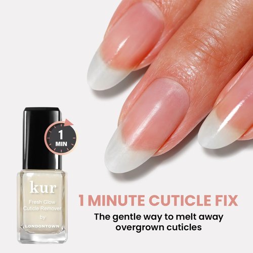 LONDONTOWN Fresh Glow Cuticle Remover - Instant Moisturizing Liquid for Softening Dry Cuticles | 0.40 fl oz