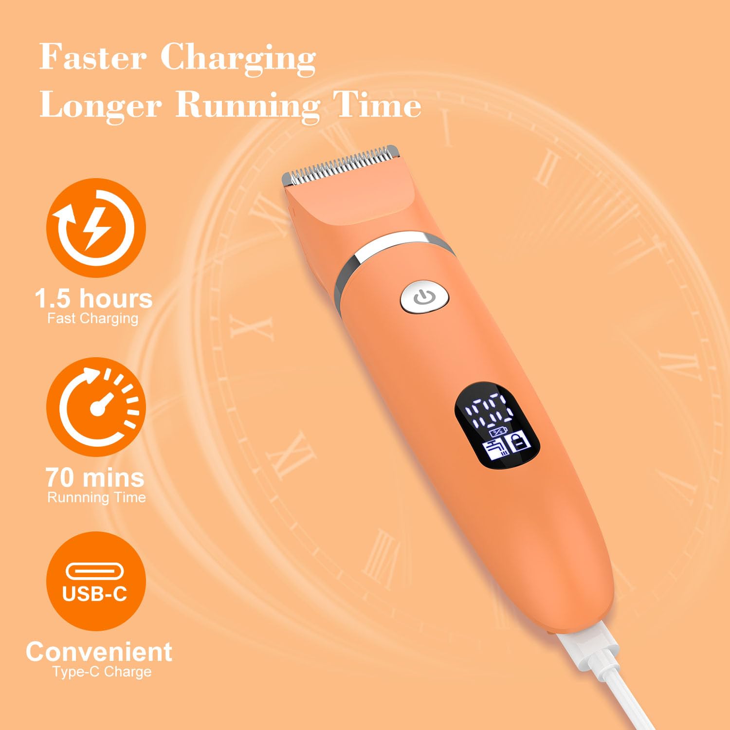 Zivelier 3-in-1 Electric Razor IPX7 Waterproof Bikini Trimmer Wet & Dry Use Painless Personal Trimmer Groomer for Ladies Face Body Legs Bikini Public Hairs Electric Lady Shaver with Replaceable Heads