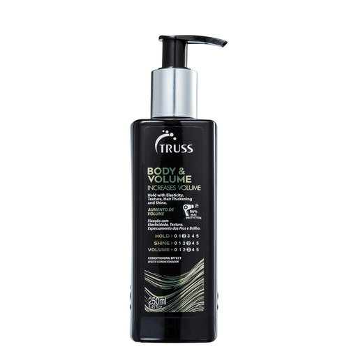 TRUSS Body & Volume Styling Cream - Heat-Activated Hair Volumizer for Texture, Fullness & Shine - Frizz Control Hair Care Products for Thin & Oily Strands (8.45 fl oz)