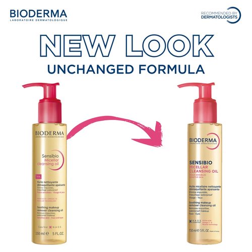 Bioderma Sensibio Micellar Cleansing Oil - Gentle Face Cleanser for Deep Cleansing | 6.7 Fl Oz