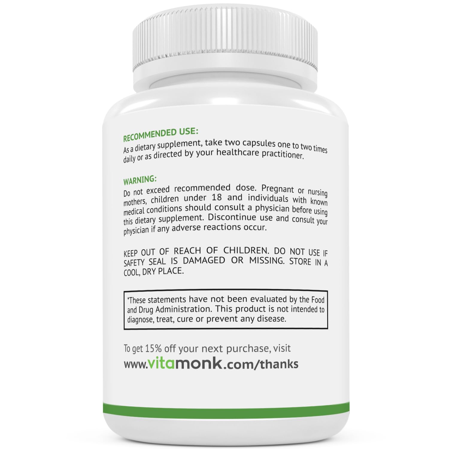 VitaMonk GlycoTrax - High Absorption GPLC Supplement - No Artificial Fillers - GPLC Glycine Propionyl-L-Carnitine Capsules Supplements to Support Healthy Blood Flow - 60 Capsules