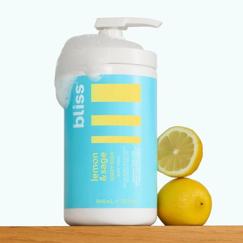 Bliss Soapy Suds Body Wash - Gentle Lemon & Sage Formula - 32 Fl Oz - Hydrating & Paraben Free