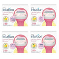 Schick Intuition Lemon Renewing Moisture Women Razor Refill Cartridges, New Version 2022 (Lemon 12 Count (4Pack))