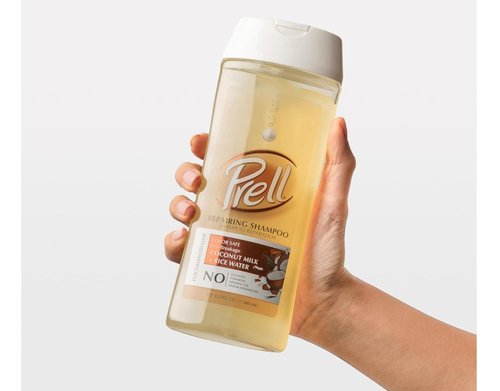 Prell Coconut Milk + Rice Water Shampoo - Anti-Breakage Repair for Damaged Hair | 13.5 fl. oz.