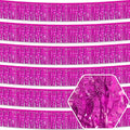 Rose Red Fringe Garland - 10 Ft Metallic Tinsel Streamers for Party Decor - Variation of THIS listing