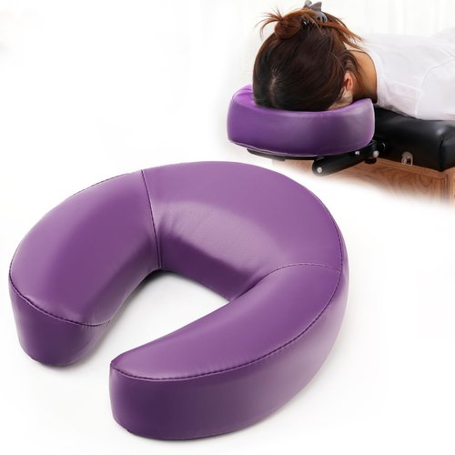 KONOVOLY Universal Headrest Face Cushion Face Pillow for Massage Table and Massage Chair, Professional Massage Table Universal Face Head Neck Rest Pad with Soft Memory Foam (Purple)
