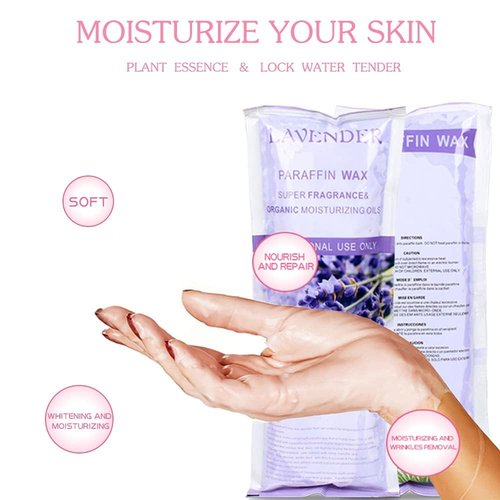 Paraffin Wax Refills, 12 Pack Lavender Scented Paraffin Wax Beads Blocks for Paraffin Bath, Paraffin Wax Machine Refills for Hand Feet Dry Skin,Rrelieves muscle fatigue, Hydration and nourish