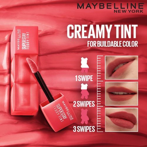 Blinto Super Stay Teddy Tint Lip & Cheek Colour, keep it cozy, 5ml | soft matt upto 12H | multi use | Longwear, Transfer-Proof, Matte Finish