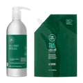 Tea Tree Special Shampoo - Deep Cleansing Formula in Aluminum Bottle & Refill Pouch | 16.9 oz + 33.8 fl oz
