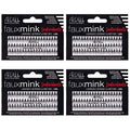 Ardell Faux Mink Individual False Eyelashes Long Black 4 Pack - Natural Look & Reusable