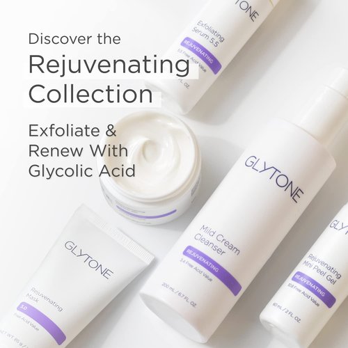 Glytone Rejuvenating Mini Peel Gel - Exfoliating Face Treatment with 10.8% Glycolic Acid | 2 fl oz