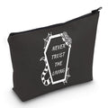 JXGZSO Ghost Movie Gift Horror Movie Cosmetic Bag Halloween Ghost Makeup Bag Never Trust The Living Cosmetic Bag (Never Trust The Living b)