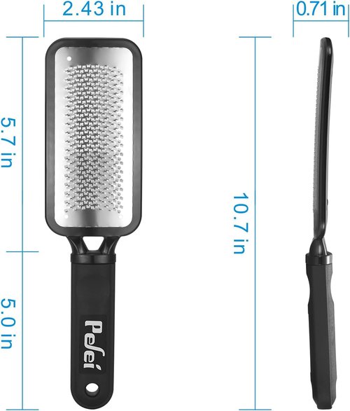 Skiennix Colossal Pedicure Rasp Foot File - Professional Stainless Steel Tool for Hard Skin Removal