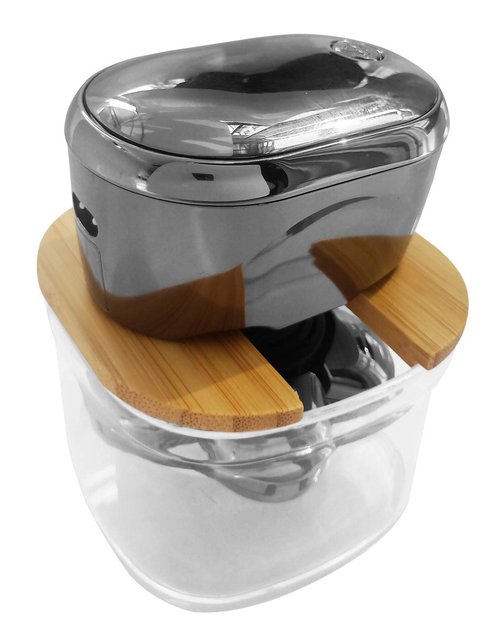 FitSand Bamboo Shaver Rinse Stand Compatible with Skull Shaver Pitbull Gold PRO GX5 Head and face Shaver