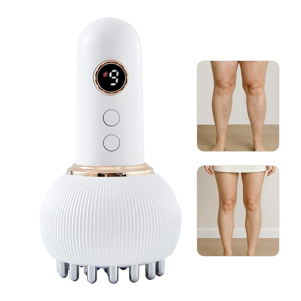 Yuonry Lymphatic Drainage Massager & Anti Cellulite Massage Tool, Helps Reduce Stretch Marks & Cellulite, for Legs, Arms & Belly, Body Sculpting Machine with Microcurrent, Light, Heat & Vibration