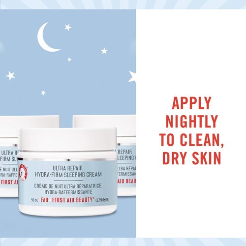 First Aid Beauty Ultra Repair Hydra-Firm Sleeping Cream - Intense Nighttime Moisturizer | 1.7 Oz