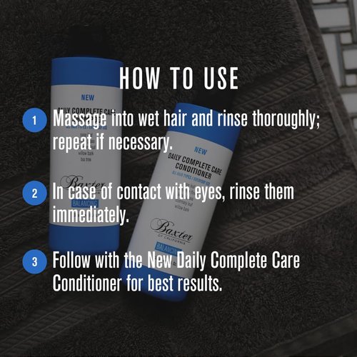 Baxter of California Daily Complete Care Shampoo - Nourishing Formula | 16 Ounces