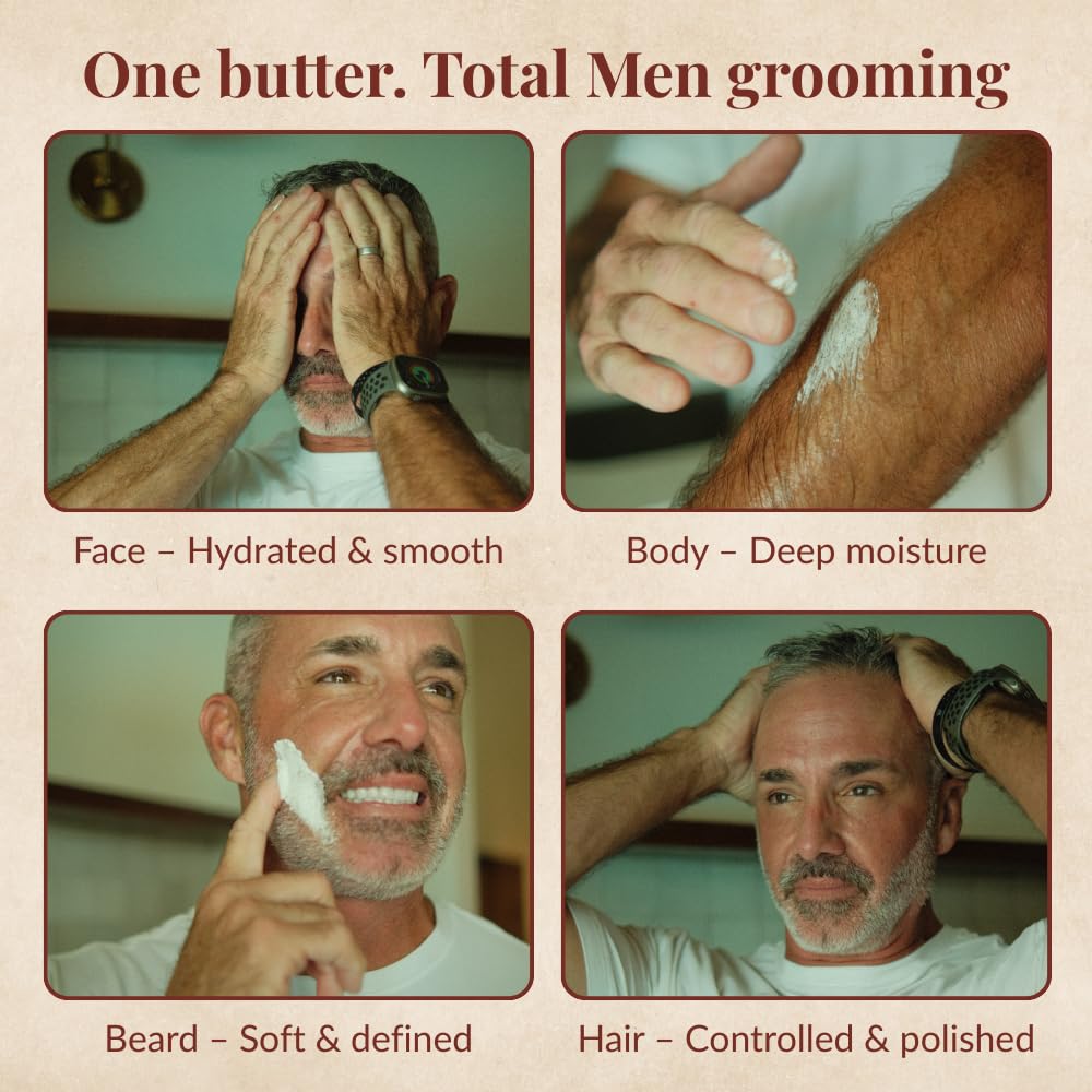 Tallow Man Beard & Body Butter for Men - All-Natural Moisturizer | Luxurious Hydration