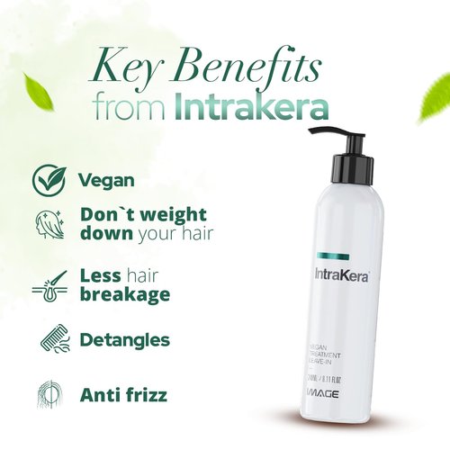 Image Intrakera Leave-In Conditioner - Frizz Control & Detangler for All Hair Types - 32 Fl Oz