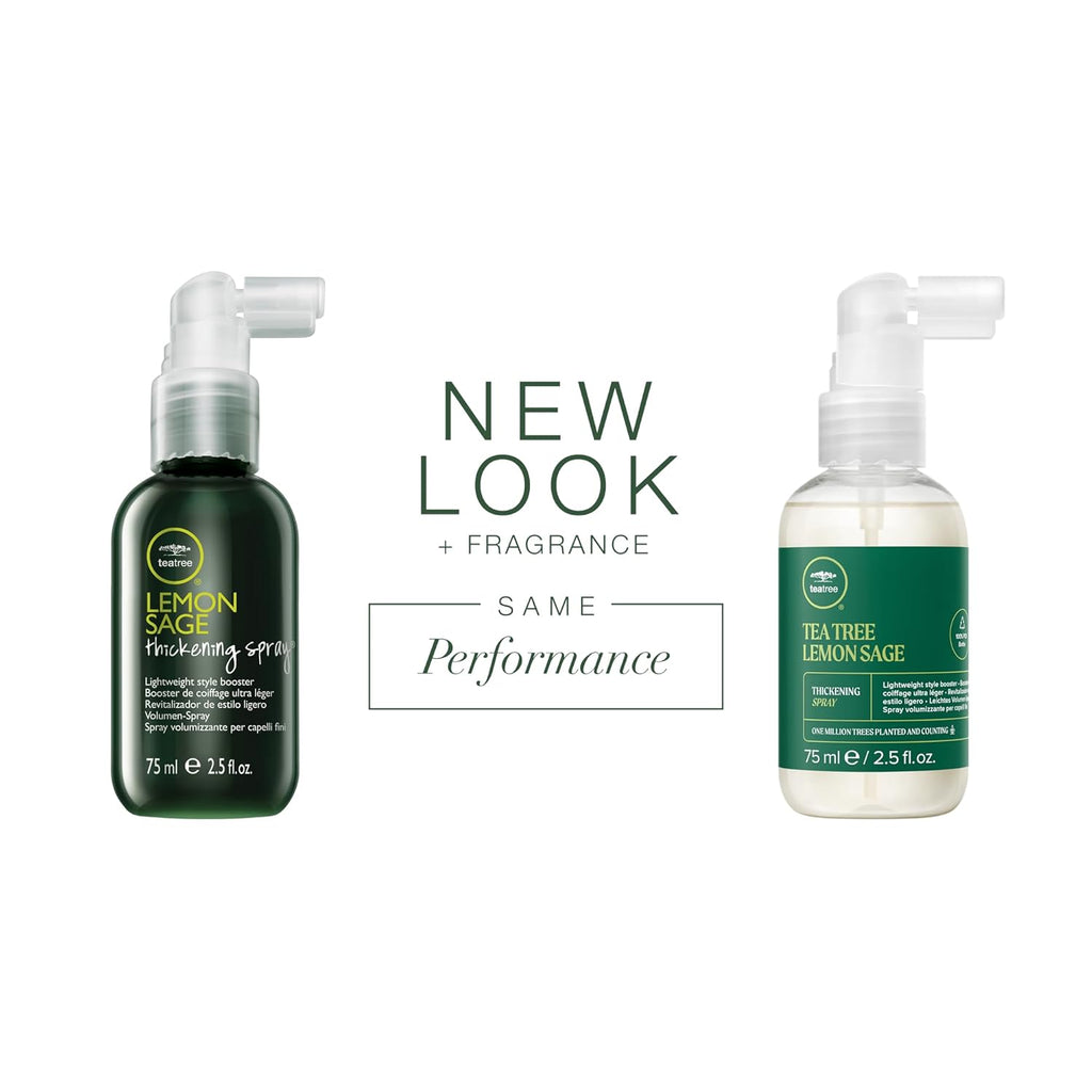 Tea Tree Lemon Sage Thickening Spray - Boost Volume & Body for Fine Hair