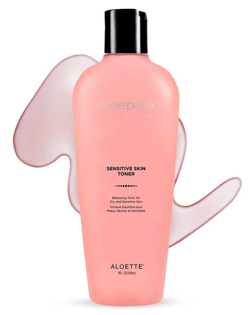 Aloette Sensitive Skin Toner - Gentle Hydrating Facial Toner for Dry & Sensitive Skin | Cucumber, Chamomile & Aloe Vera