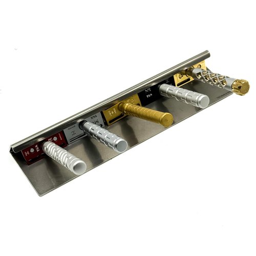 The Goodfellas' Smile, 5 SLOT - 304 Stainless Steel Safety Razor Stand, Compatible with all Models & Brands - Holds 5 Double Edge Razors - Crafted in Italy