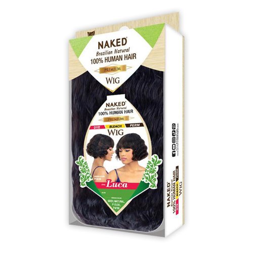 FREE TRESS Naked Brazilian Human Hair Wig - Luca (Color:NATURAL)