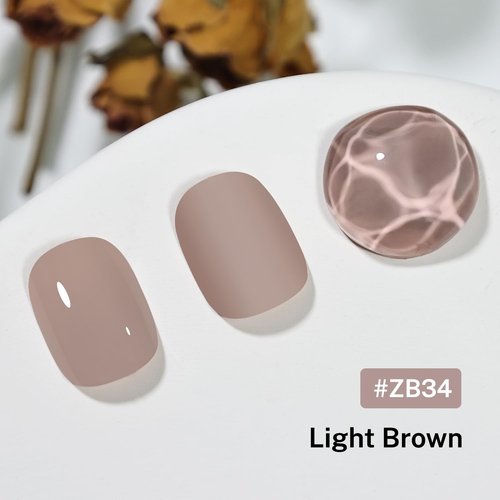 OpenLive Light Brown Nail Polish - 16.5ml Quick Dry Formula for Long-Lasting Shine | Perfect for DIY Nail Art