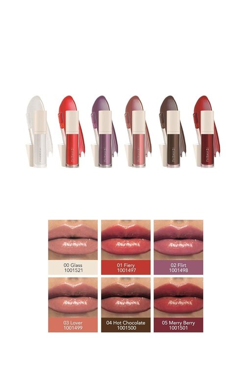 FARMASi Tinted Lip Plumper - Hydrating Gloss for Fuller, Youthful Lips | High-Shine Fiery Color