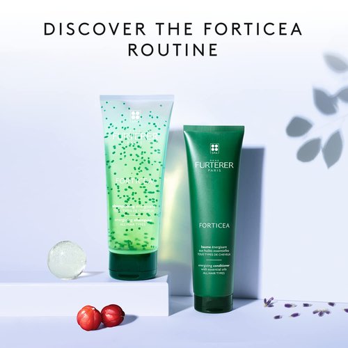 Rene Furterer Forticea Strengthening Shampoo - Energize Scalp with Rosemary Oil & Niacinamide - Sulfate-Free, Daily Use
