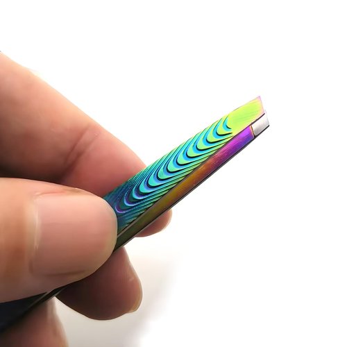 Tweezers for Women Facial Hair, Eyebrow Tweezer for men, Professional Stainless Steel Pointed Splinter Ingrown Hair removal, Colorful