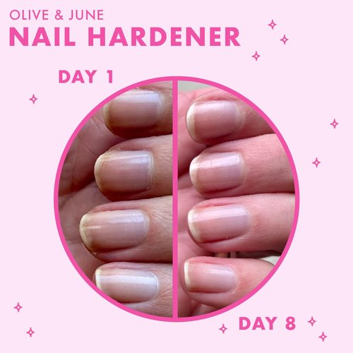 Olive & June Nail Hardener - Strengthens & Protects Nails with Bamboo Extract | Vegan & Cruelty-Free